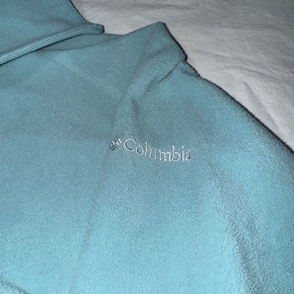 Columbia Half Zip Fleece Sweater Womens M Outdoor Base Layer Thermal Glacial IV - Picture 7 of 9